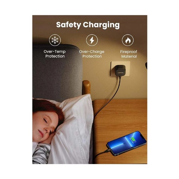 Ugreen CD250 USB-C 25W PD চার্জার (ইউকে পিন)