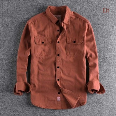 হাই থিকনেস ডাবল পকেট শার্ট – মেরুন