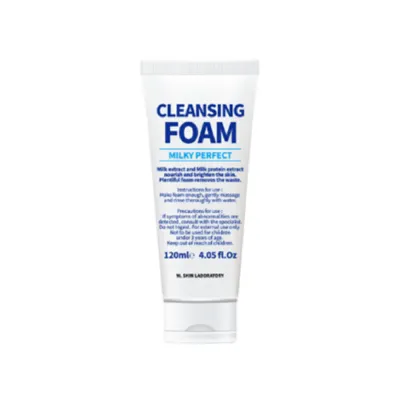 W. Skin Laboratory মিল্কি পারফেক্ট ক্লিনজিং ফোম 120ml
