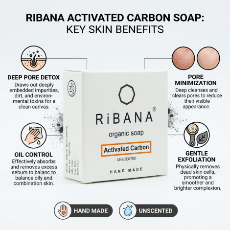 Ribana Activated Carbon Soap 95g (Bangladesh)