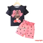 Boys' and Girls' Cotton T-Shirt Set, 160 GSM, 6 Months to 6 Years