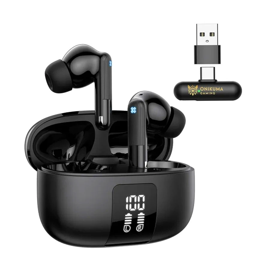 Onikuma TX612 TWS Wireless Gaming Earbuds for PS5 Black