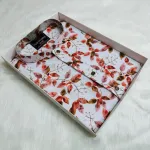 Men's Digital Print Panjabi with Snap Buttons, Single Colour