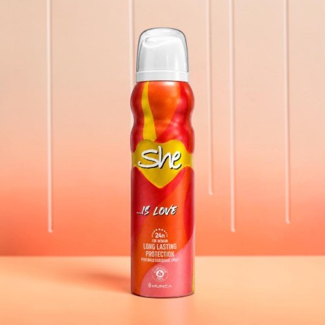 She Is Love Long Lasting Protection Perfumed Deodorant Spary 150ml (Turkey)