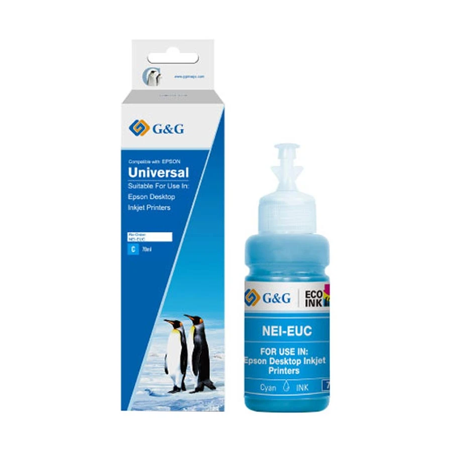G&G 664/673 70ml Cyan Ink Bottle