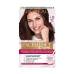 L'Oreal Excellence ক্রিম ট্রিপল কেয়ার হেয়ার কালার 4.15 ফ্রস্টেড ব্রাউন