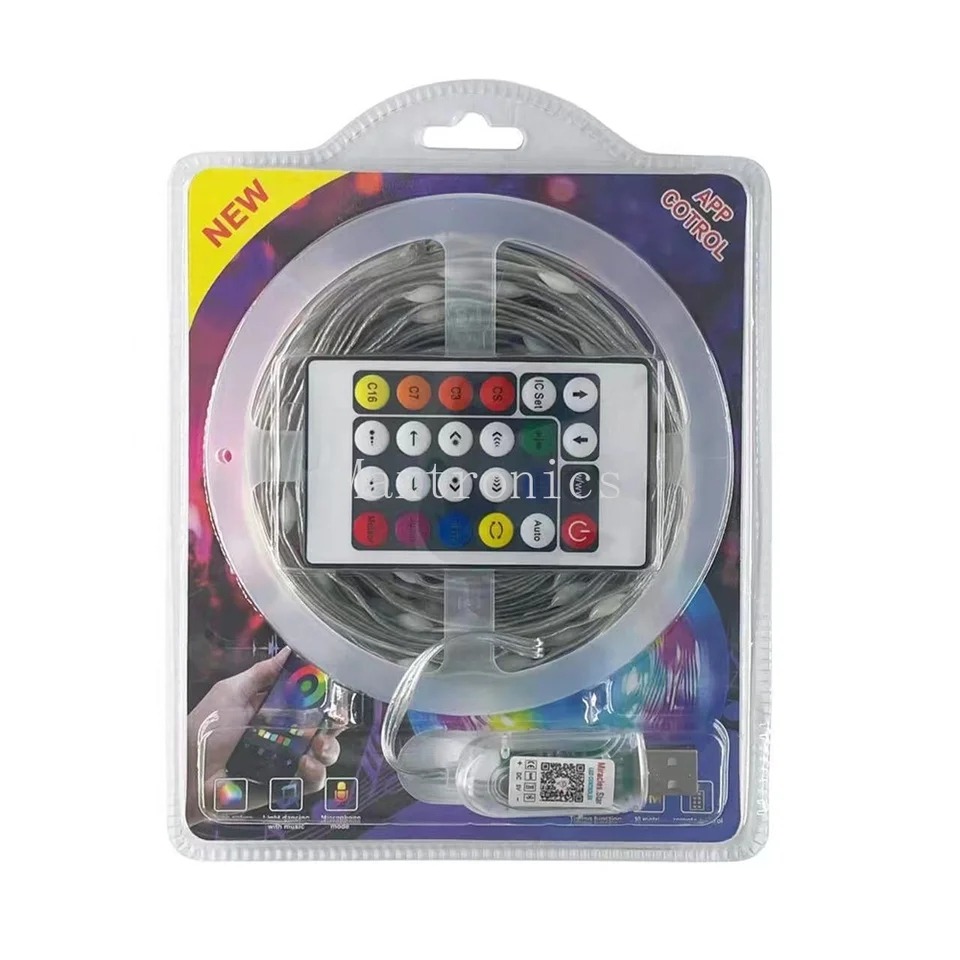 10M RGB মিউজিক LED স্ট্রিং/ফেয়ারি লাইট, USB, রিমোট ও অ্যাপ কন্ট্রোল