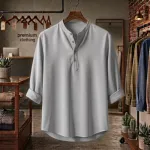 Men's Solid Colour Pure Cotton Katua for Everyday Wear