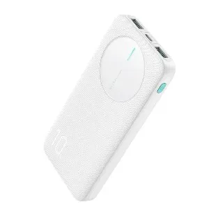 JOYROOM JR-PBF12 2.4A LED পাওয়ার ব্যাংক 22.5W 10000mAh – সাদা