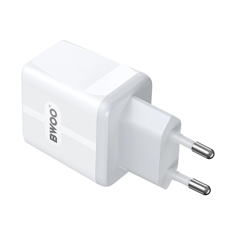 Bwoo BO-CDA170 20W PD QC3.0 USB & USB-C White Charger Adapter (EU)
