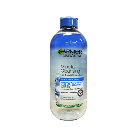 Garnier Skin Active মাইসেলার ক্লেনজিং অয়েল ইনফিউজড ওয়াটার All-in-1 400ml
