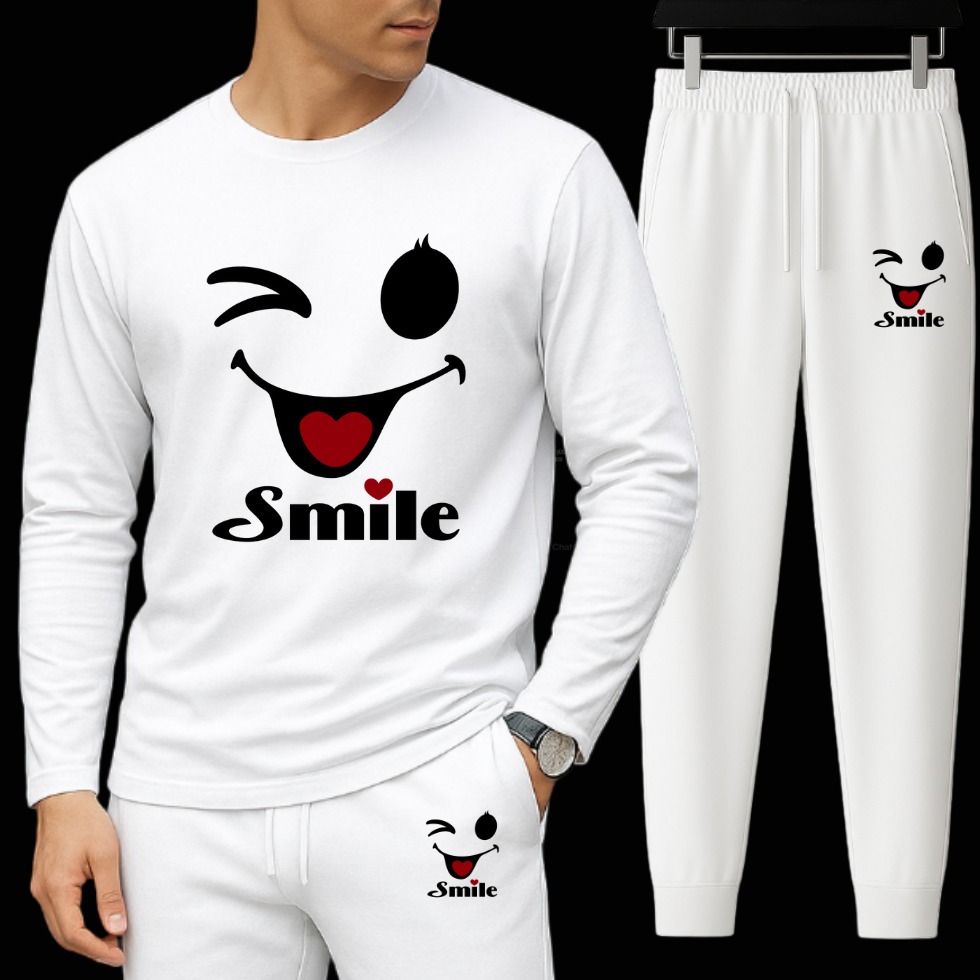Men's Long Sleeve Drop Shoulder Cotton Combo Set, 3 Colours