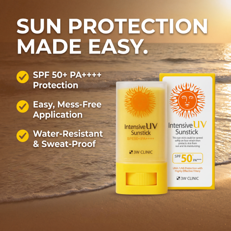 3W Clinic Intensive UV Sun Stick SPF50+ PA++++ 20g (Korea)