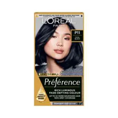 L'Oreal Preference হেয়ার কালার, শেড P11 Cool Black