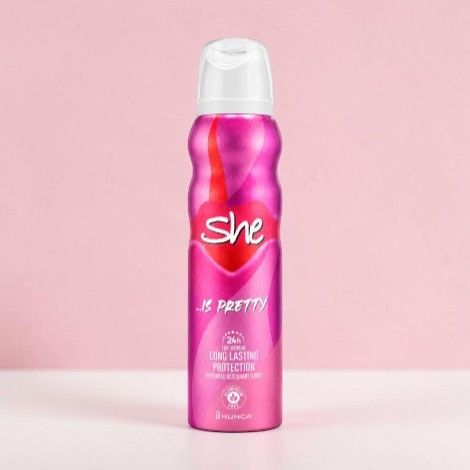 She Is Pretty Long Lasting Protection Perfumed Deodorant Spary 150ml (Turkey)