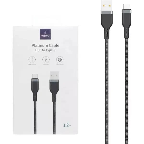 উইউউ PT02 প্লাটিনাম কেবল USB থেকে টাইপ সি 1.2M