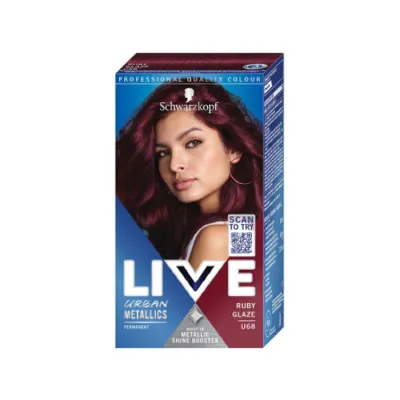 Schwarzkopf Live আরবান মেটালিকস হেয়ার কালার - U68 রুবি গ্লেজ