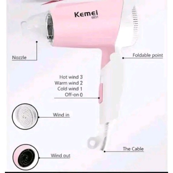 Kemei 6831 হেয়ার ড্রায়ার
