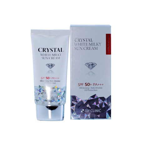 3W Clinic Crystal White মিল্কি সান ক্রিম SPF50 50ml