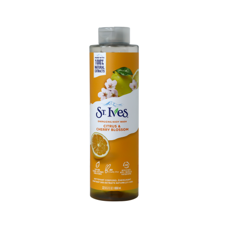 St.Ives Citrus & চেরি ব্লসম এনার্জাইজিং বডি ওয়াশ ৬৫০মিলি (USA)