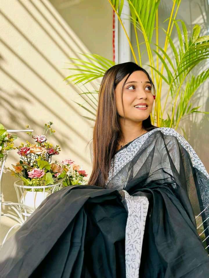 হাফ সিল্ক ও কটন মিক্স পাড় শাড়ি, 12 হাত