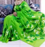 সব বয়সী মহিলাদের হ্যান্ড পেইন্টেড হাফ সিল্ক শাড়ি
