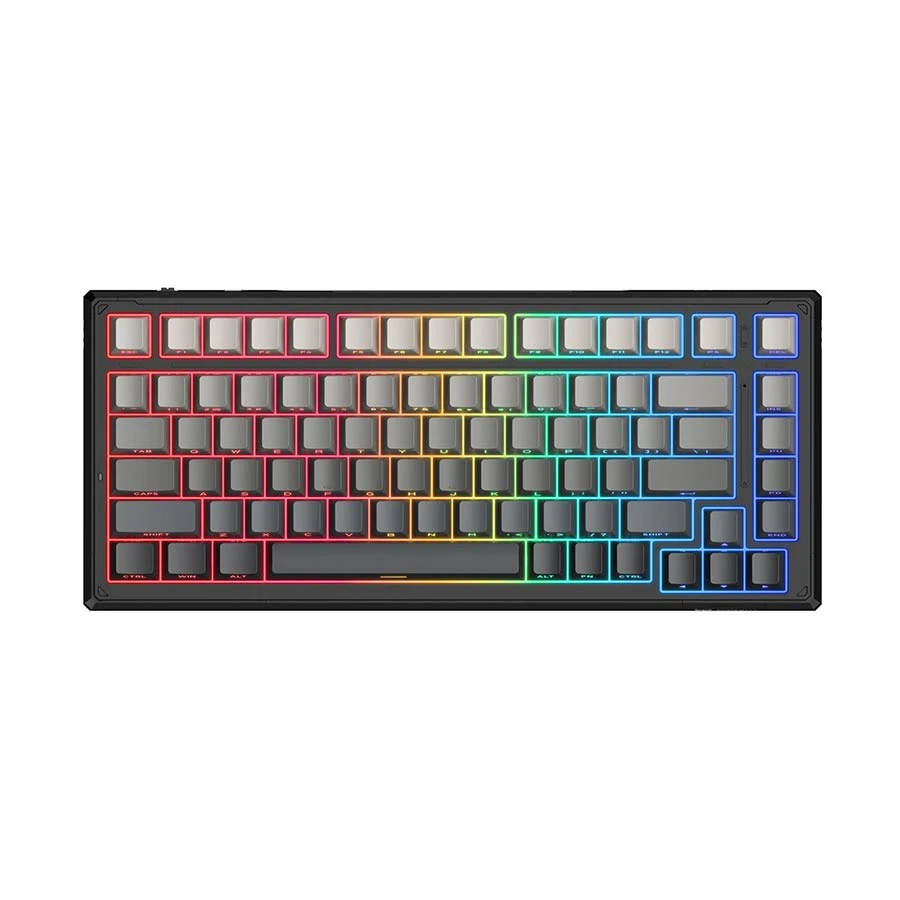 Onikuma G83 Tri Mode RGB Hot Swap Mechanical Keyboard Black Gray