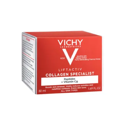Vichy Liftactiv Collagen Specialist পেপটাইডস + ভিটামিন Cg ক্রিম 50 মিলি