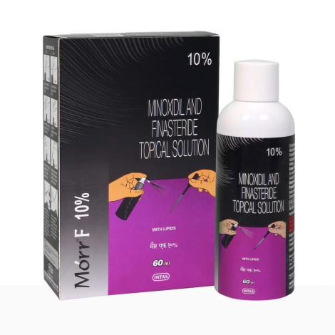Morr F 10% Minoxidil ও Finasteride টপিক্যাল সলিউশন 60ml