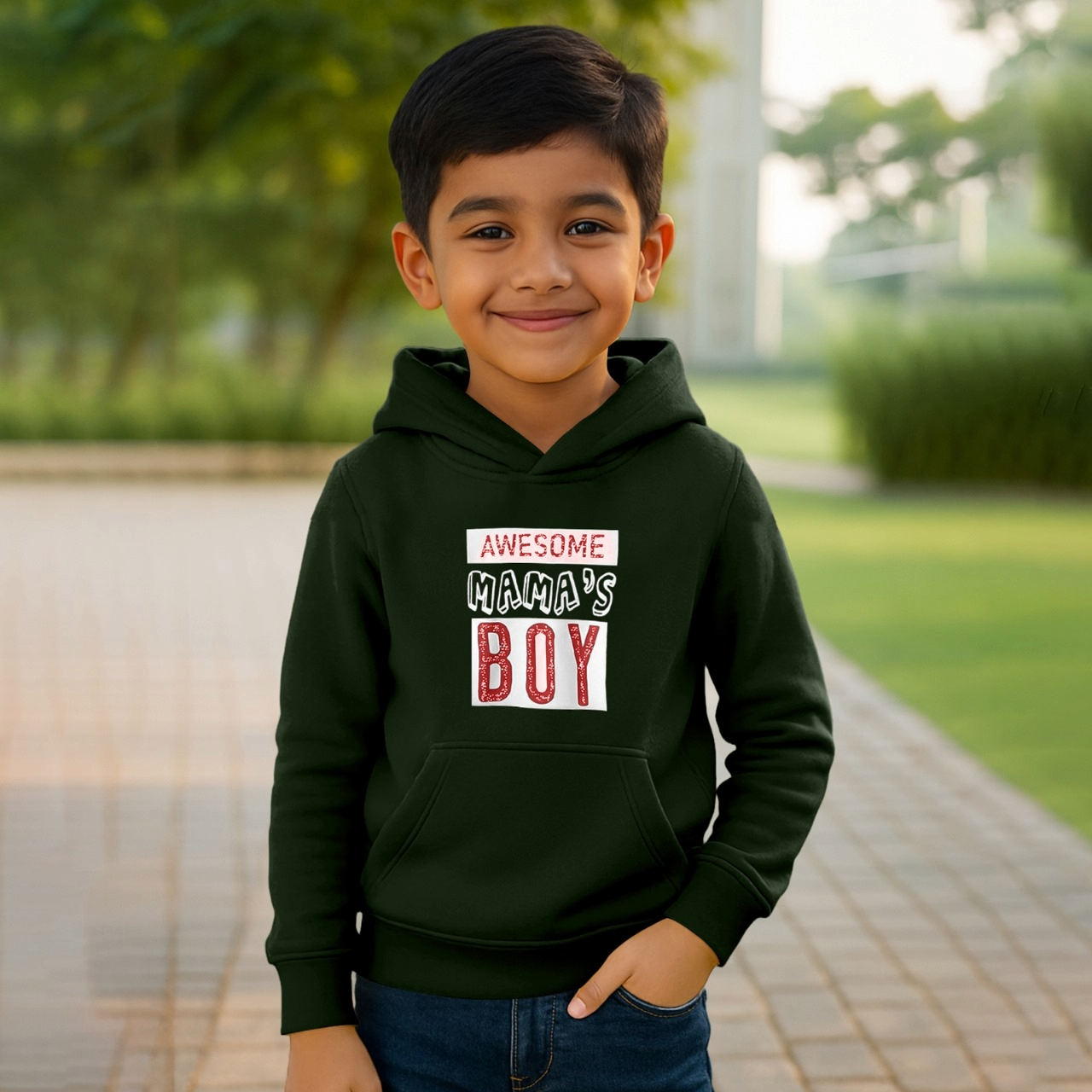 কিডস কটন ফ্লিস হুডি – শীতের পোশাক