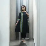 কুর্তি সেট – কটন কুর্তা ও বাটার সিল্ক প্যান্ট
