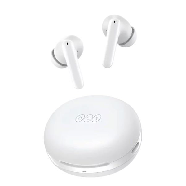 QCY T13 ANC 2 ট্রুলি ওয়্যারলেস ইয়ারবাডস – সাদা রঙ