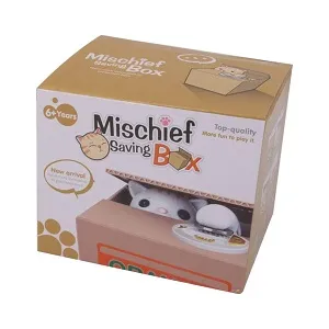 Mischief সেভিং বক্স / টাকা চুরি করা বিড়াল পিগি ব্যাংক