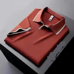 Men's Old Money Style Buttonless Polo Shirt, 230 GSM PK Cotton