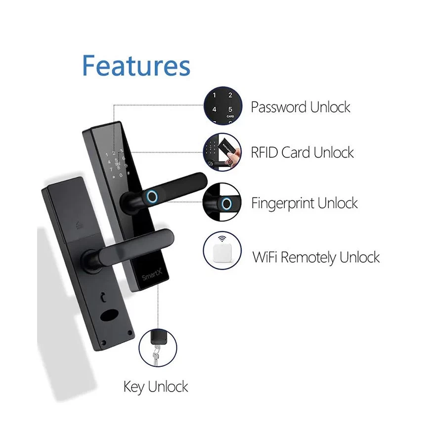 SmartX SX-578 WiFi Fingerprint Smart Door Lock
