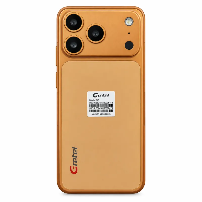 Gretel G2 Pro Max ফিচার ফোন – iPhone 17 Pro Max Inspired ডিজাইন