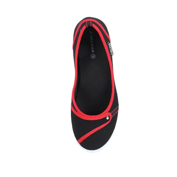 Walkar লেডিস ক্যানভাস Black-MKT (D-6x)
