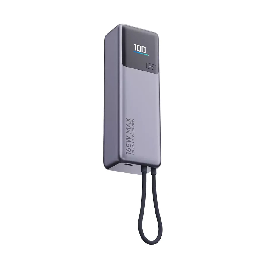 Xiaomi PB1165M 10000mAh 165W Power Bank with Integrated Cable, Gray