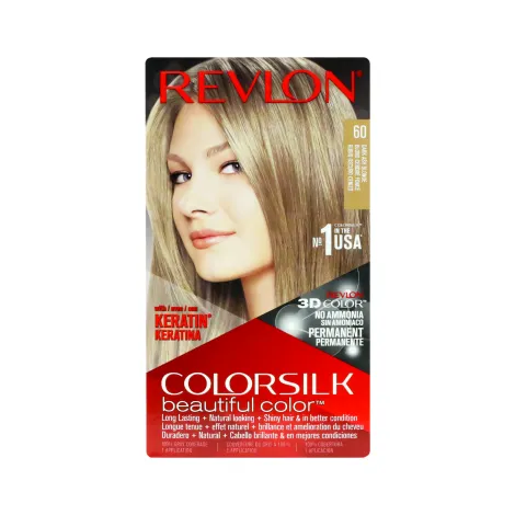 Revlon Colorsilk বিউটিফুল হেয়ার কালার - শেড 60 Dark Ash Blonde