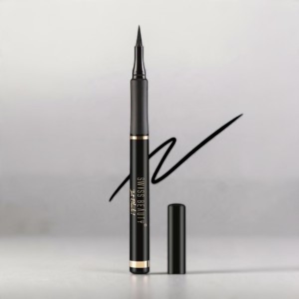 Swiss Beauty Jet Black বোল্ড ফেল্ট টিপ আইলাইনার 1.2ml