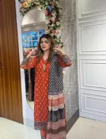 জর্জেট ডিজিটাল প্রিন্ট থ্রি পিস, ইনার সহ পান্ট, M থেকে XXL