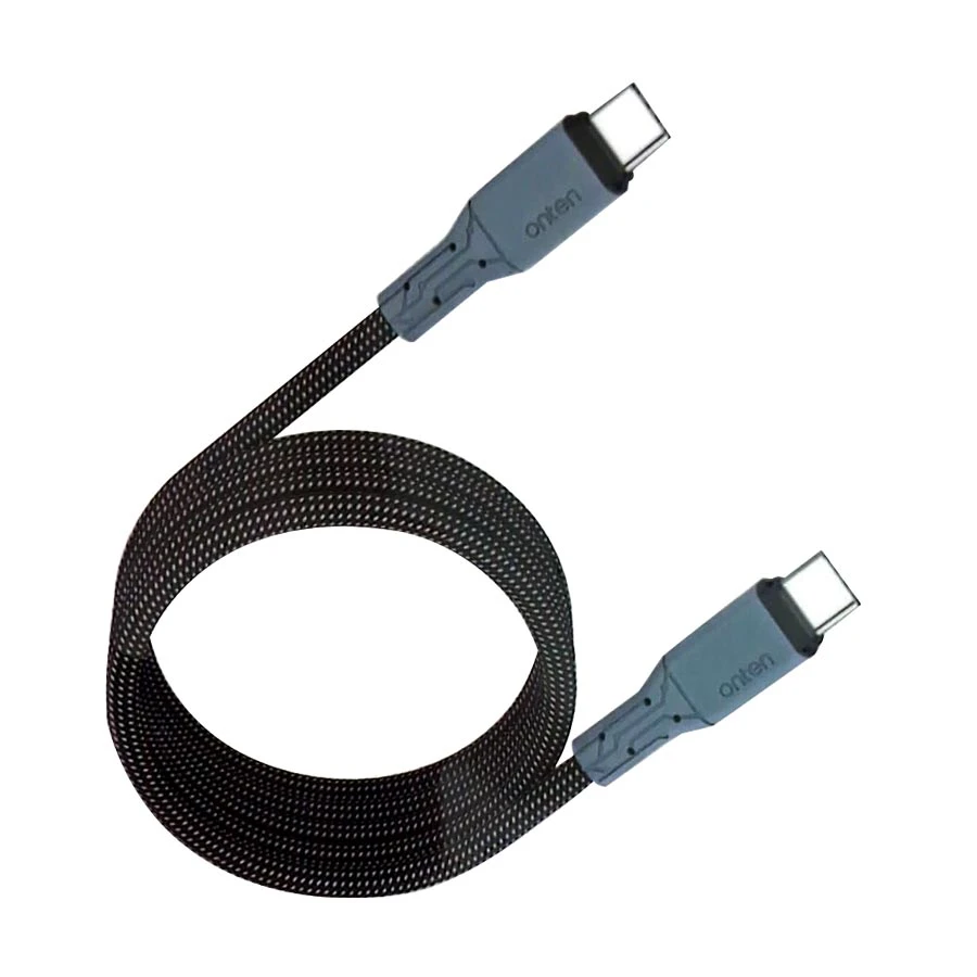 Onten OTN-CC303 100W Retractable Magnetic USB-C Cable 1m Black Gray