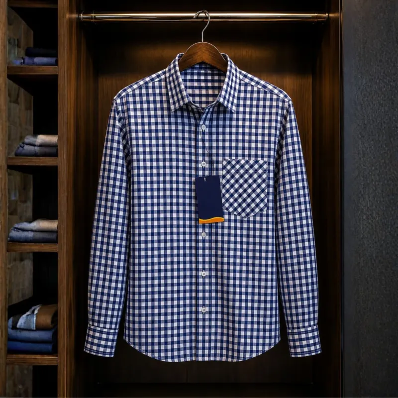 Men's Oxford Cotton Formal Check Shirt, Sizes M to XXL