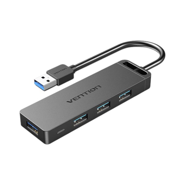 Vention CHLBD 4-পোর্ট USB 3.0 হাব, পাওয়ার সাপ্লাইসহ