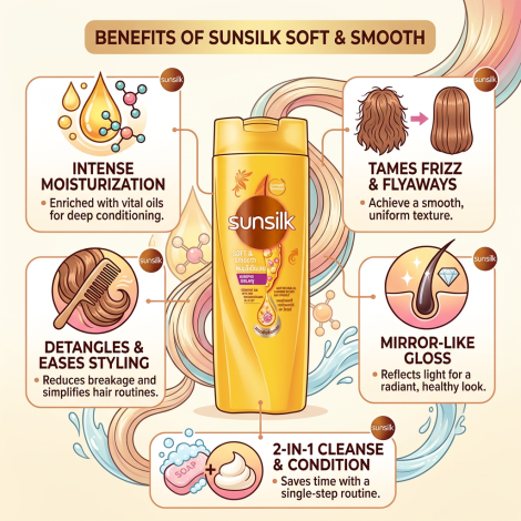 Sunsilk Soft & Smooth হেয়ার শ্যাম্পু 300ml