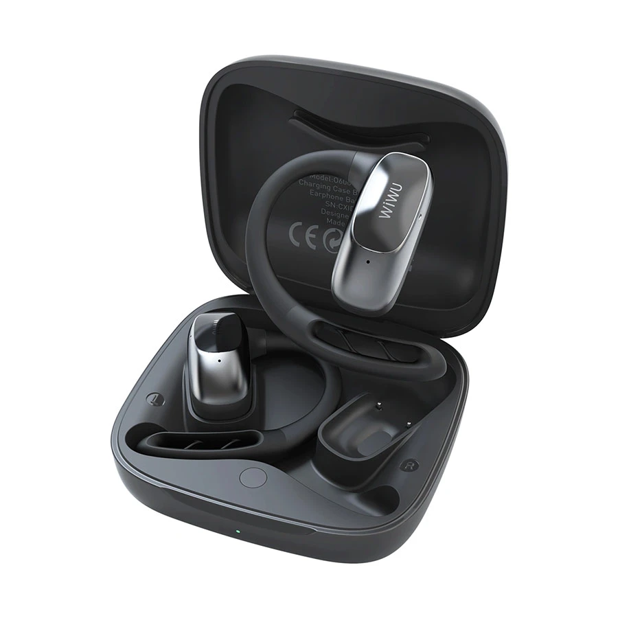 WiWU O600 Black TWS Open Wear Stereo Bluetooth Earbuds
