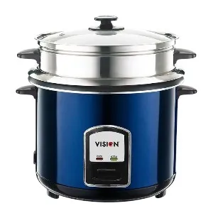 VISION রাইস কুকার 3.0 লিটার REL-50-05 SS ব্লু (ডাবল পট)