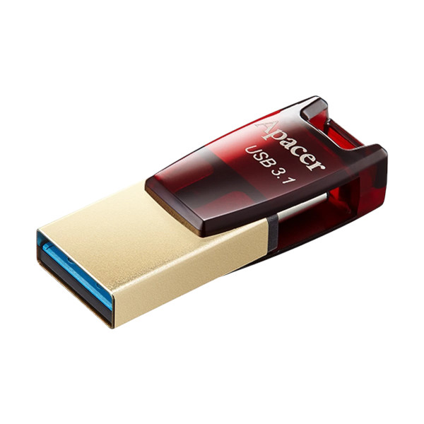 Apacer AH180 32GB USB 3.1 টাইপ-C OTG রেড RP পেন ড্রাইভ