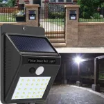 30 LED মোশন সেন্সর ওয়াল সোলার লাইট, ওয়াটারপ্রুফ সিকিউরিটি ল্যাম্প