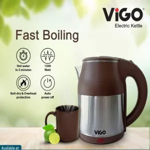 ডাবল ওয়াল ইলেকট্রিক কেটলি 1.8L VIG-EK-010